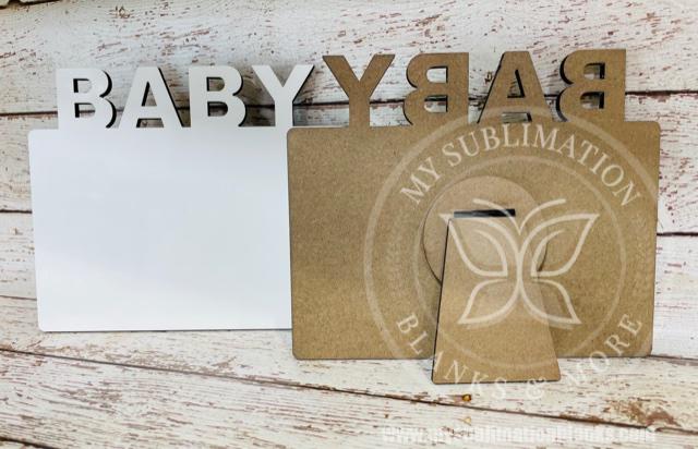 Baby Photo Frame MDF wood