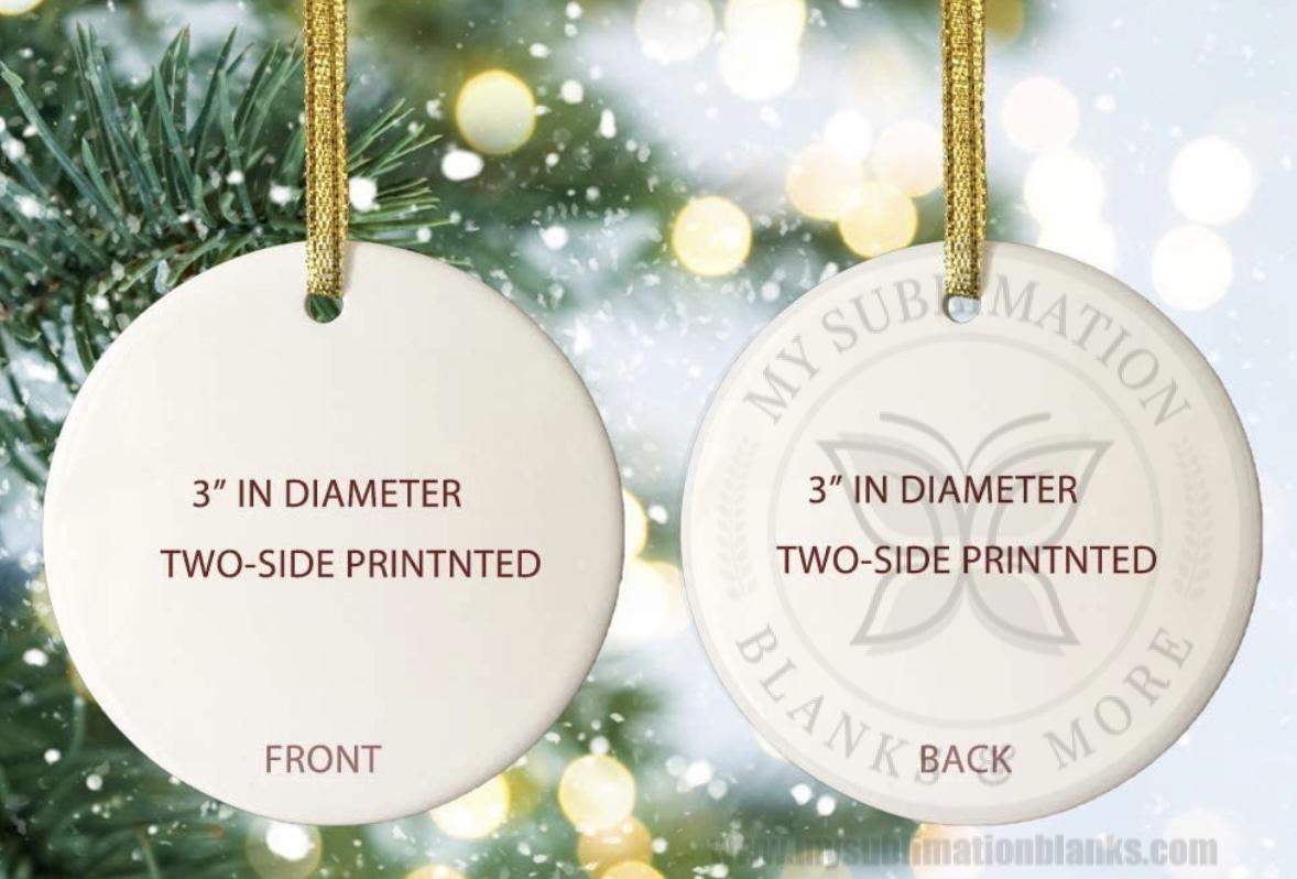 3" Ceramic Christmas BUNDLE Ornaments