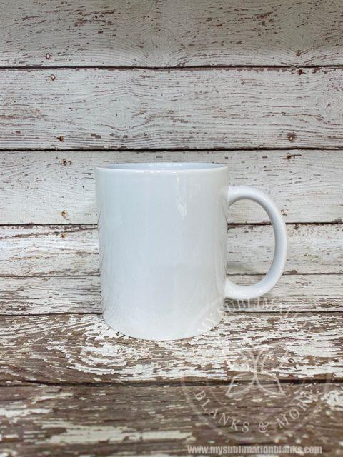 11oz White Ceramic Sublimation Coffee Mugs - Blank