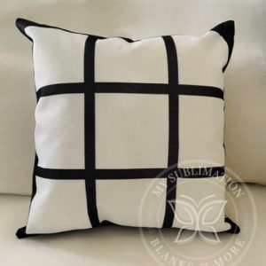 Double sided Linen 9 Photo Pillow Case Cover