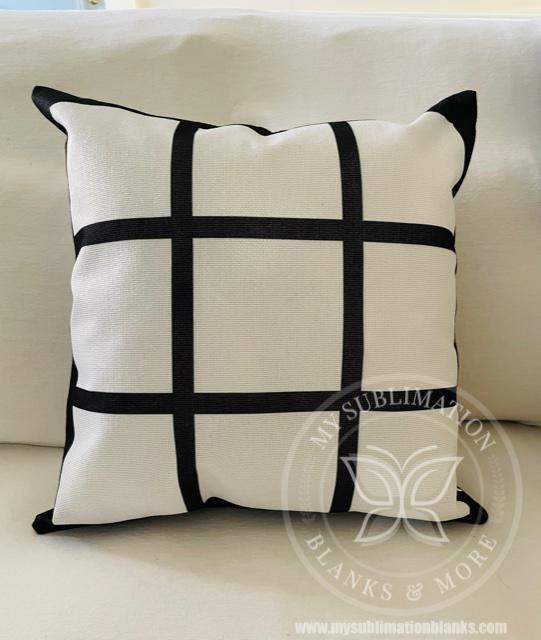 Double sided Linen 9 Photo Pillow Case Cover