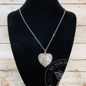 Angel Wings Necklace Heart Locket