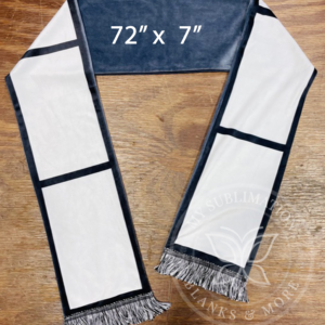 Flannel 6 Panel Scarf with Tassel