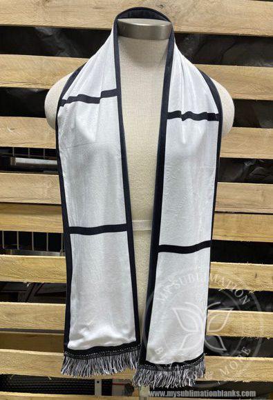 Flannel 6 Panel Scarf with Tassel - Image 2