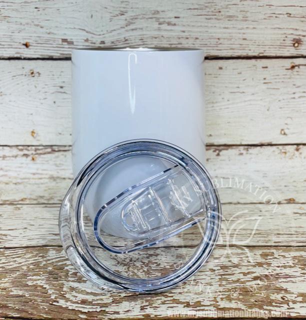 12oz. Double-insulated Stemless (non-tapered) Wine Stainless Steel Tumbler Cup with Lids Blank  BPA Free Stainless Steel Dual Wall - Image 2