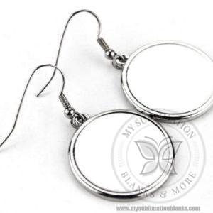 Circular Design Hanging Earrings