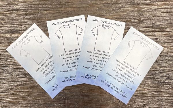 Care Instructions Card Qty 50
