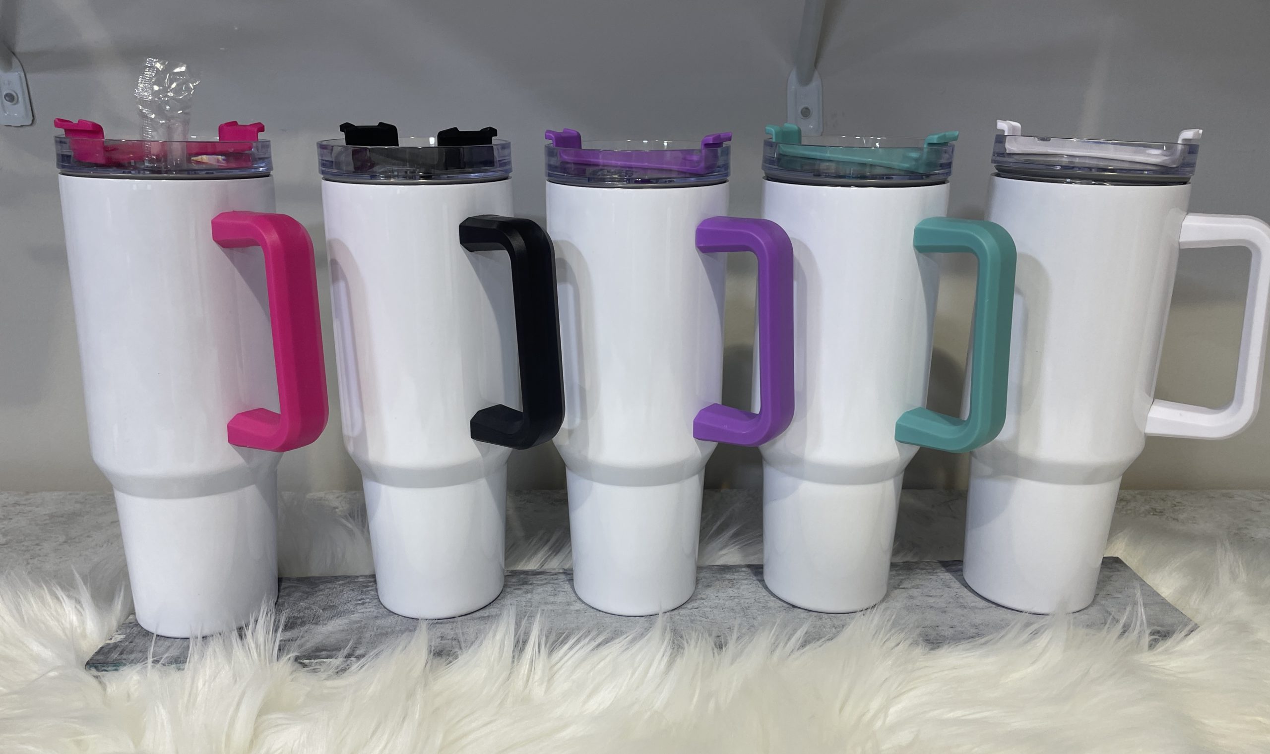 40oz sublimation tumblers with handles